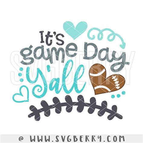 Find this pin and more on lori whitlock products by kathleen skou. Its Game Day Y'all SVG / Live Love Football SVG / #Football / #Cheer / #SVGBerry #Cuttable # ...