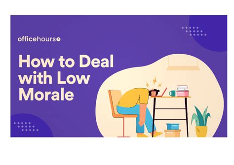 How To Deal With Low Morale Officehours