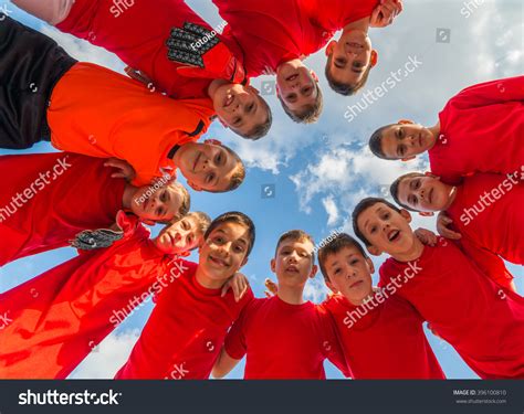 Kids Soccer Team Huddle Stock Photo 396100810 Shutterstock