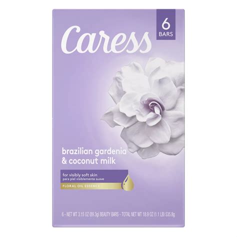 Caress Brazilian Gardenia And Coconut Milk Beauty Bar Soap Shop Hand