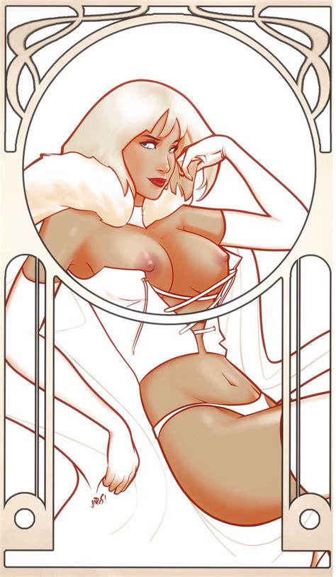 Rule 34 Art Nouveau Breasts Breasts Out Corset Emma Frost Exposed