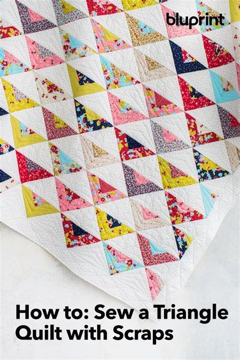 Episode Scrappy On Point Triangle Quilt In 2020 Scrap Quilt Patterns