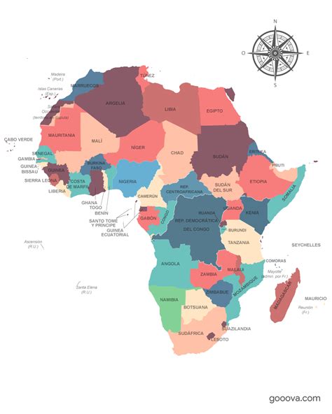 Mapa Del Continente Africano Mapa Mudo Para Colorear Y Dibujar