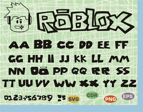 Roblox Game Alphabet Font Roblox Svg Roblox Font Shirt Etsy Finland