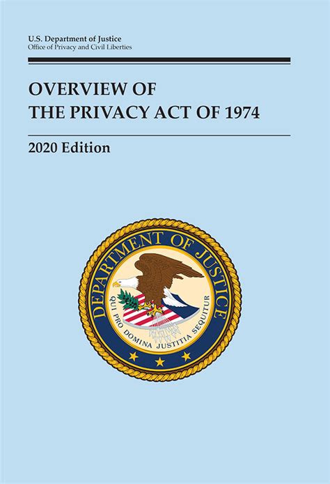 Overview Of The Privacy Act Of 1974 2020 Edition Us Government