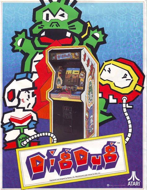 A heart for god ministries. Arcade Art Dig Dug Atari Video Arcade Game FLYER 1982 ...