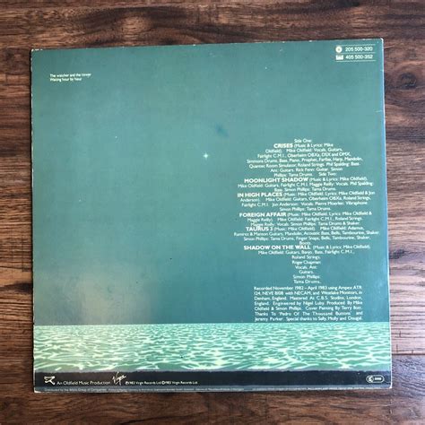 MIKE OLDFIELD CRISIS Vinyl Record EBay