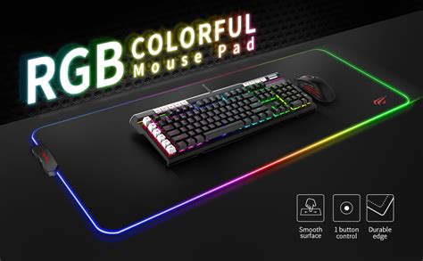 Havit Rgb Gaming Mouse Pad Soft Non Slip Rubber Base Mouse Mat For