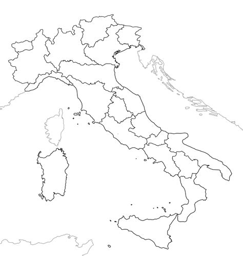 ⊛ Mapa De Italia 🥇 Político And Físico Grande Para Imprimir · 2022