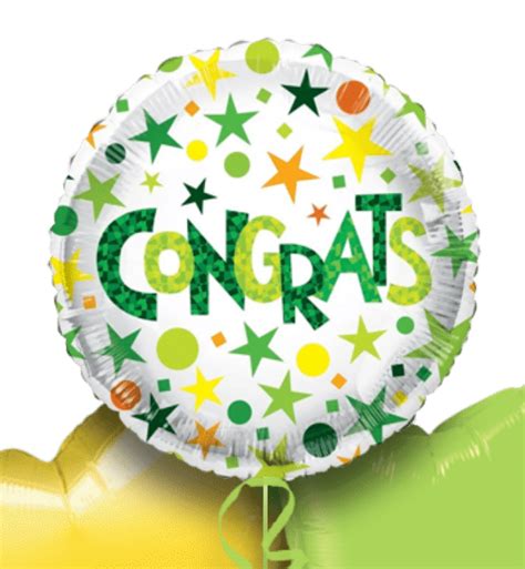 Congratulations Balloons Helium Balloon T Delivery Uk