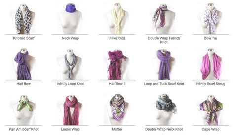 Scarf Knots Click For Instructions On Each Scarf Knots Scarf