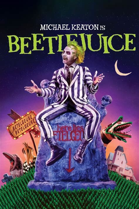 Beetlejuice Original Vintage Tim Burton Movie Poster Original