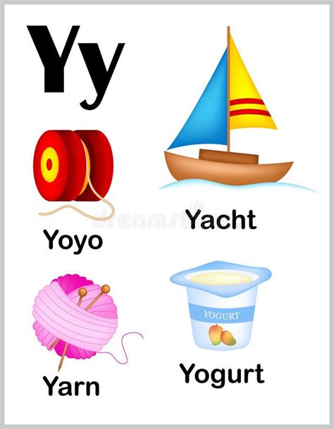 Free for commercial use ✓ high quality images. Illustration about Cute and colorful alphabet letter Y ...