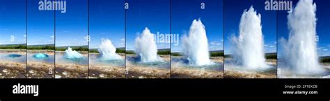 Geyser Eruption Sequence Hi Res Stock Photography And Images Alamy