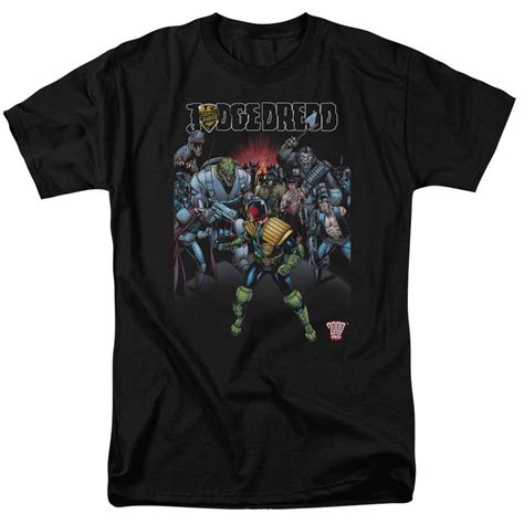 Ad Judge Dredd Villains T Shirt S Retro Comic Book Graphic Tee