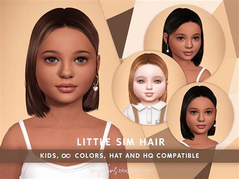 The Sims Resource Little Sim Hair Kids