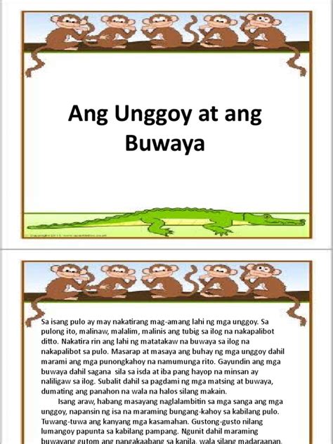 Ang Unggoy At Buwaya Pdf