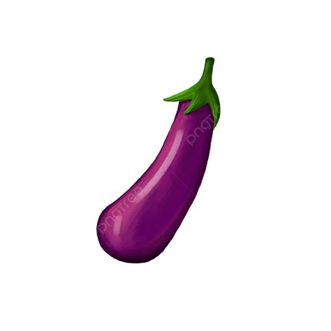 Hand Painted Green Food Eggplant Vegetables Eggplant Hand Draw Png