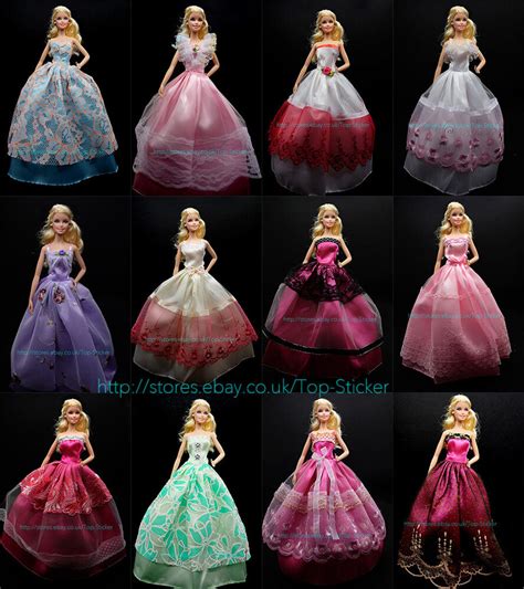 Princess barbie has been fantasizing about her wedding day ever since she was a little girl, and she can't believe that the day has finally come. 5pcsRANDOM cute Party Dress Wedding Clothes Gown For ...