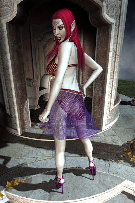 Sexy Fantasy Devil Vamp Red Elf 09 By Evinessa On Deviantart