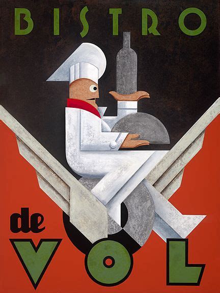 Bistro De Vol By Mike Kungl Art Deco Posters Disney Fine Art