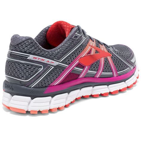 BROOKS Women's Adrenaline GTS 17 Running Shoes, Wide, Anthracite 
