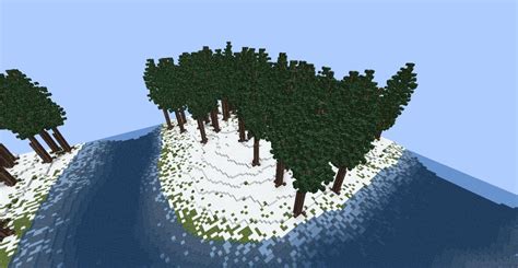 Snowy Forest Island Test Minecraft Map