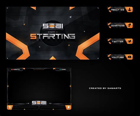 Stream Graphics Collection 1 Twitch Graphics Showcase On Behance