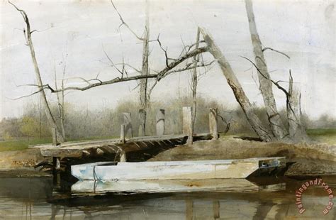 Andrew Wyeth Riverboat 1963 Painting Riverboat 1963 Print For Sale