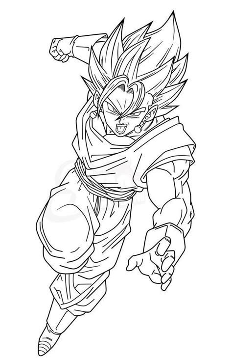 Dibujos de vegetto para colorear