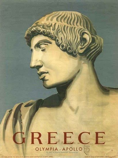 Greece Olympia Apollo Mad Men Art Vintage Ad Art Collection