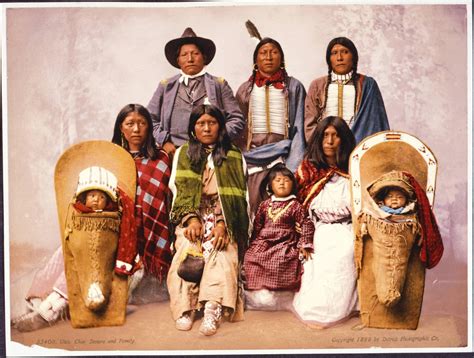 1899 Hand Colored Studio Portrait Of Chief Severo And Native American