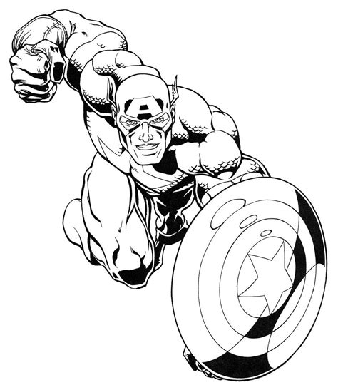 13 marvel coloring page - Print Color Craft
