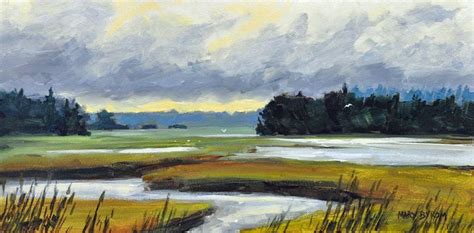 Maine Paintings Of Big Maine Weather Mary Byrom Fine Art Painting