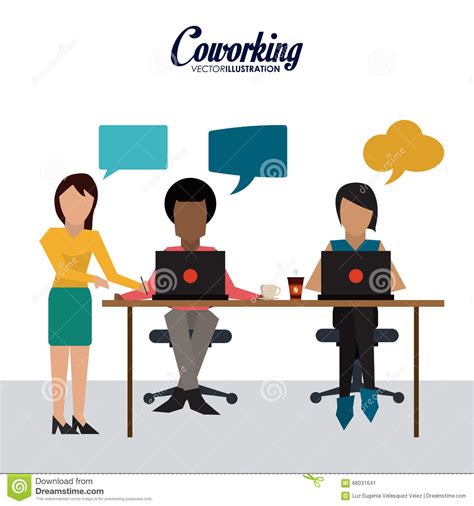 Coworking Icon Design Stock Vector Illustration Of Unity 66031641