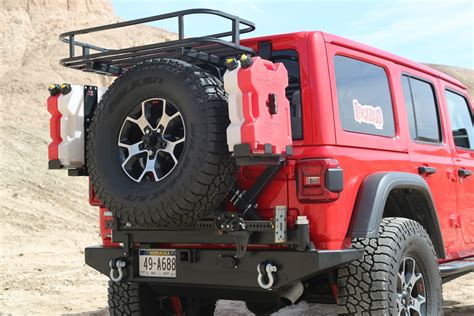 Rock Hard 4x4™ Patriot Series Rear Bumper With Tire Carrier For Jeep