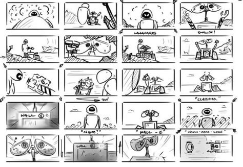 Wall E 1 In 2020 Storyboard Storyboard Ideas Storyboard Examples