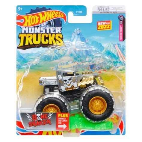 Hot Wheels Monster Trucks Bone Shaker Twisted Tredz New For