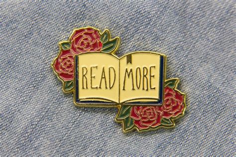 15 Custom Enamel Pins For Book Lovers Books And Bao