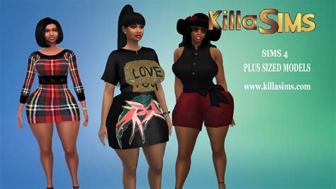 Introducing The Plus Sized Sims 4 Models Youtube