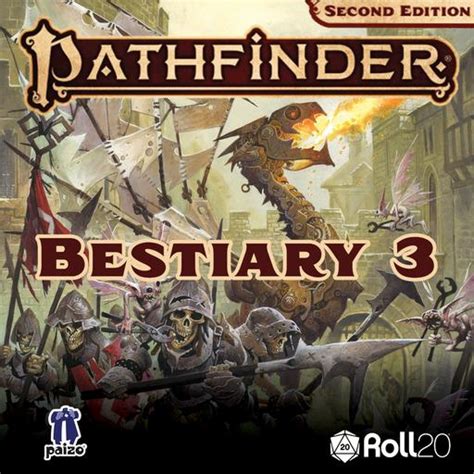 Pathfinder Second Edition Bestiary 3 Roll20 Marketplace Digital