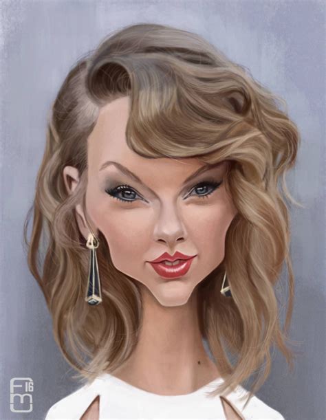 Caricatura De Taylor Swift Por Fernando Mendez