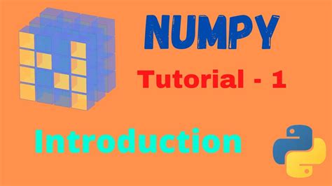 Numpy Tutorial 1 Introduction YouTube