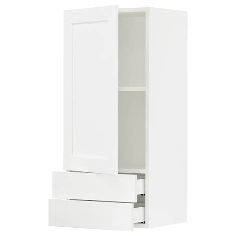 Sektion Maximera Wall Cabinet With Door2 Drawers White Enköping