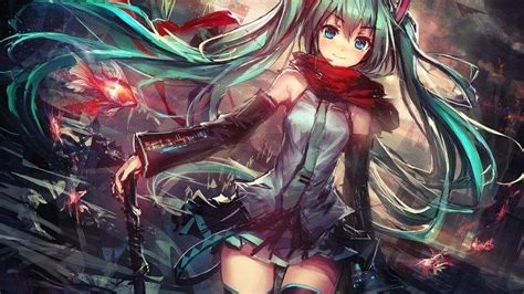 Anime Anime Girls Twintails Hatsune Miku Vocaloid Wallpapers Hd
