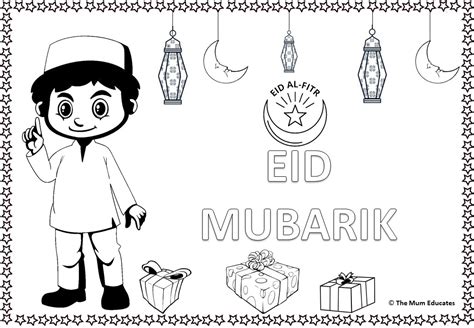 Free Eid Colouring Sheets Eid Ul Fitr The Mum Educates