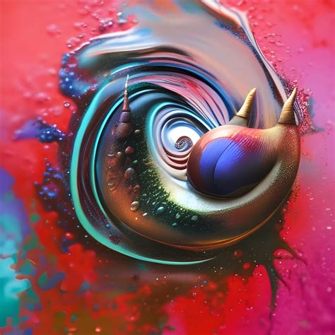 moist damp soggy wet dripping girl girly deeply colored depth almost human has color snail