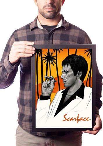 Lindo Quadro Retrato Tony Montana Scarface R