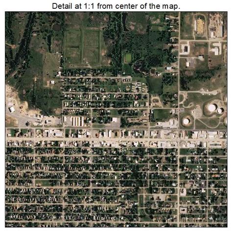 Aerial Photography Map Of Cushing Ok Oklahoma