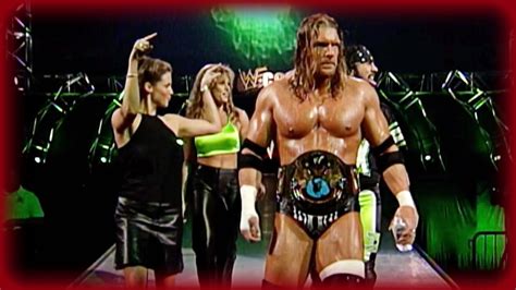 Stephanie Mcmahon Helmsley And Tori Accompany Hhh And X Pac To The Ring